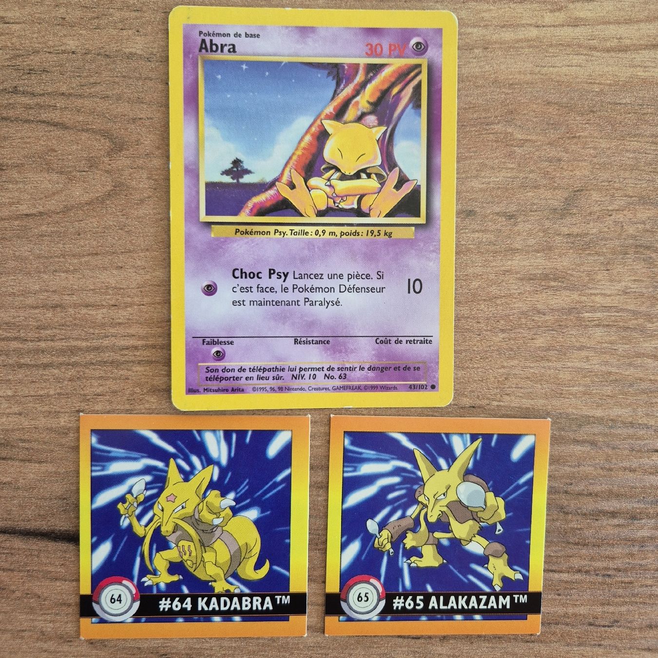 Pokémon Carte collezionabili: Abra Kadabra Alakazam vintage – Usato da Ursy venduto da RetroBebar777