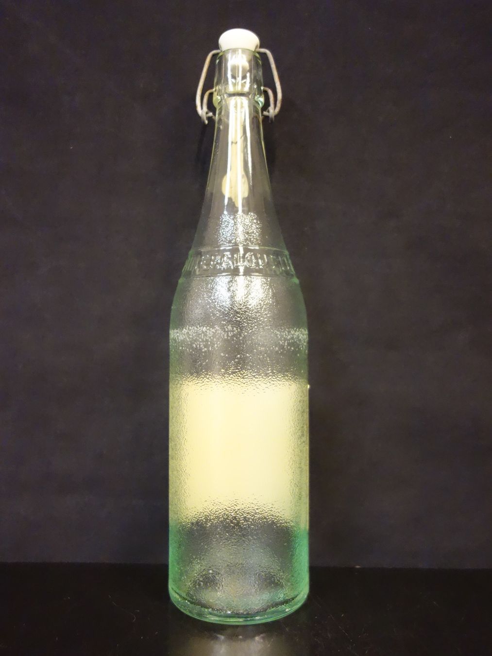 Bicchieri, Caraffe & Bottiglie: alte Flasche ADELBODNER GRAPEFRUIT FIN 1965 – Usato da Kerzers venduto da Flaschenposten 2