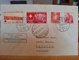 Swissair Locarno - Roma 18.3.1940