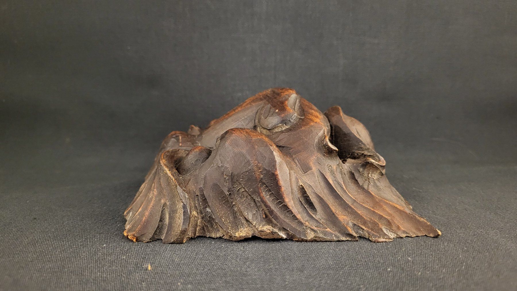 Figurines: Antike Holz-Schnitzerei LÖWENGESICHT – D'occasion à Basel par spinne02 5