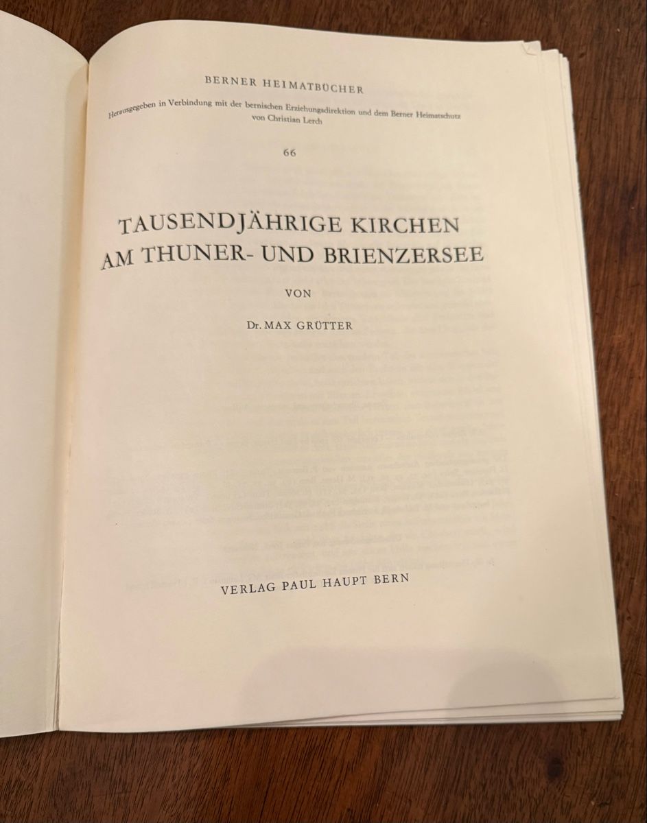 Libri: Berner Heimatbücher: Thuner- und Brienzerseekirchen! – Usato da Weisslingen venduto da Jannaki 2