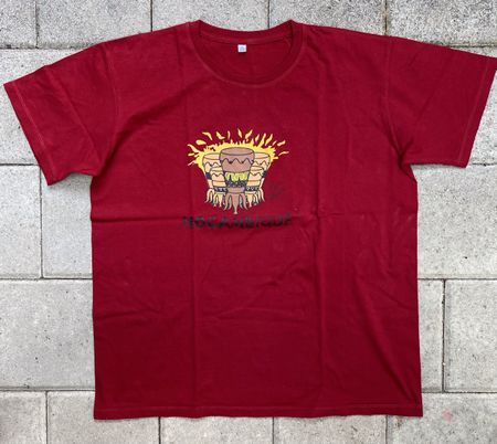 T-Shirt in XL mit Trommel-Motiv Mosambik 100% BW