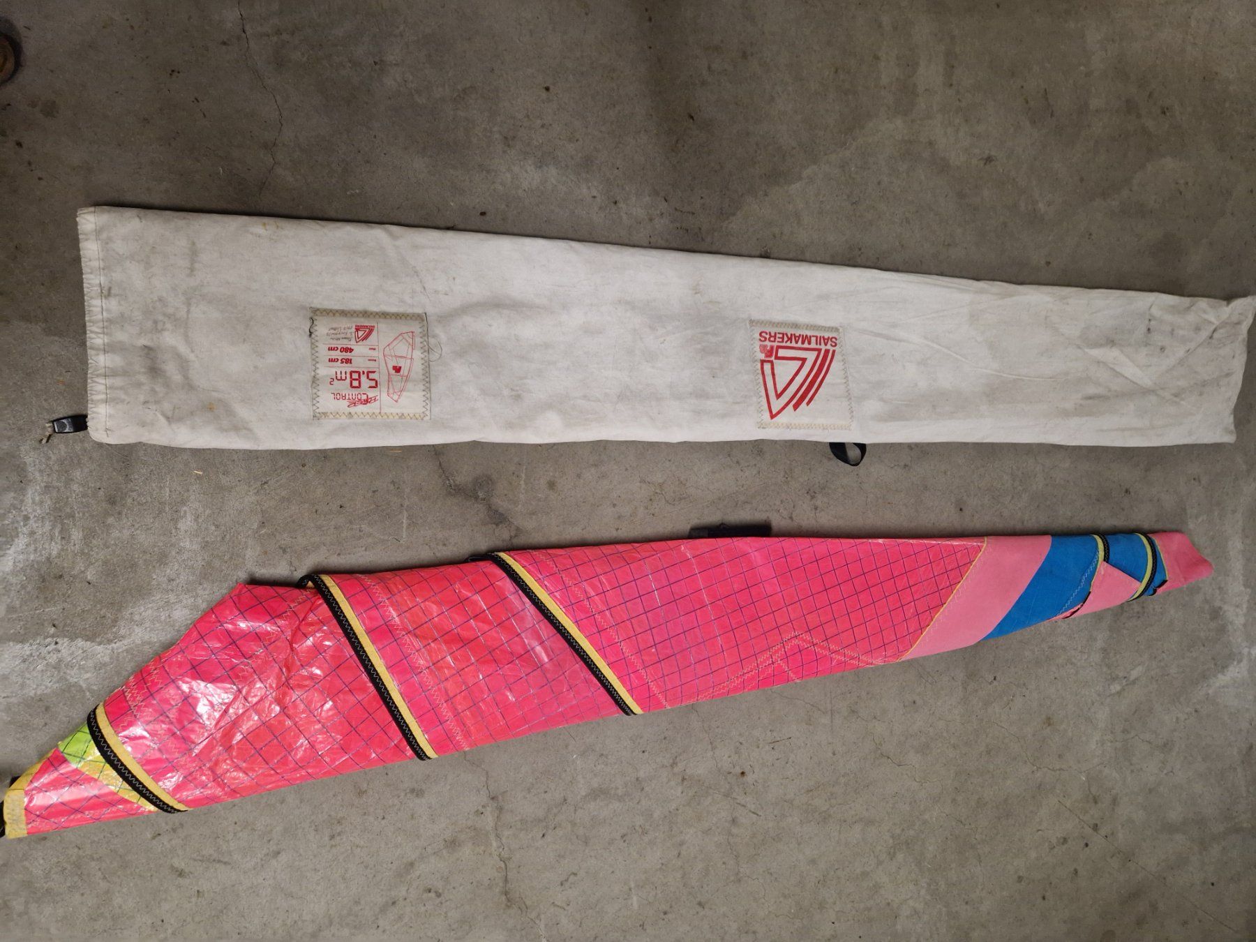 Surfen: Surfsegel 5.7m2 Sailmakers – Gebraucht aus Lindau von Scuol2 3