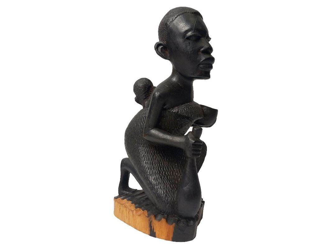 Xilografie: Handgeschnitzte Holzfigur im Bambara-Stil – Usato da Hünenberg venduto da Restwert_Zug 3
