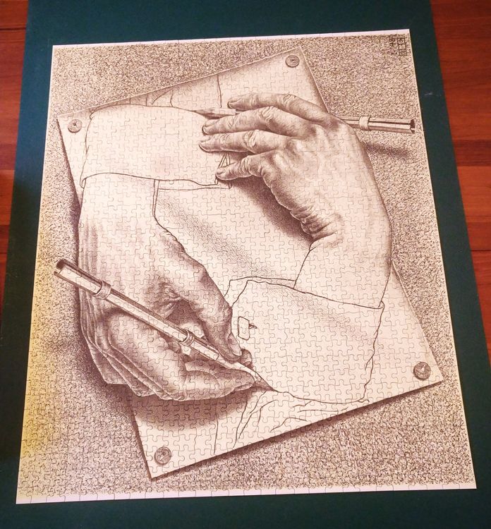 RUIYANMQ Puzzle 1000 Piezas Escher Surreal Geometric Artwork Modern Abstract Art Póster Para Adultos Niños Juegos