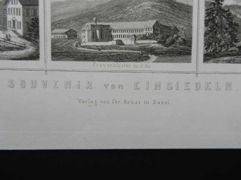 Incisioni: Einsiedeln Souvenirblatt – Usato da Risch venduto da Rischli15 1