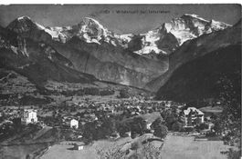 Wilderswil bei Interlaken 1918 mit Eiger Mönch Jungfrau