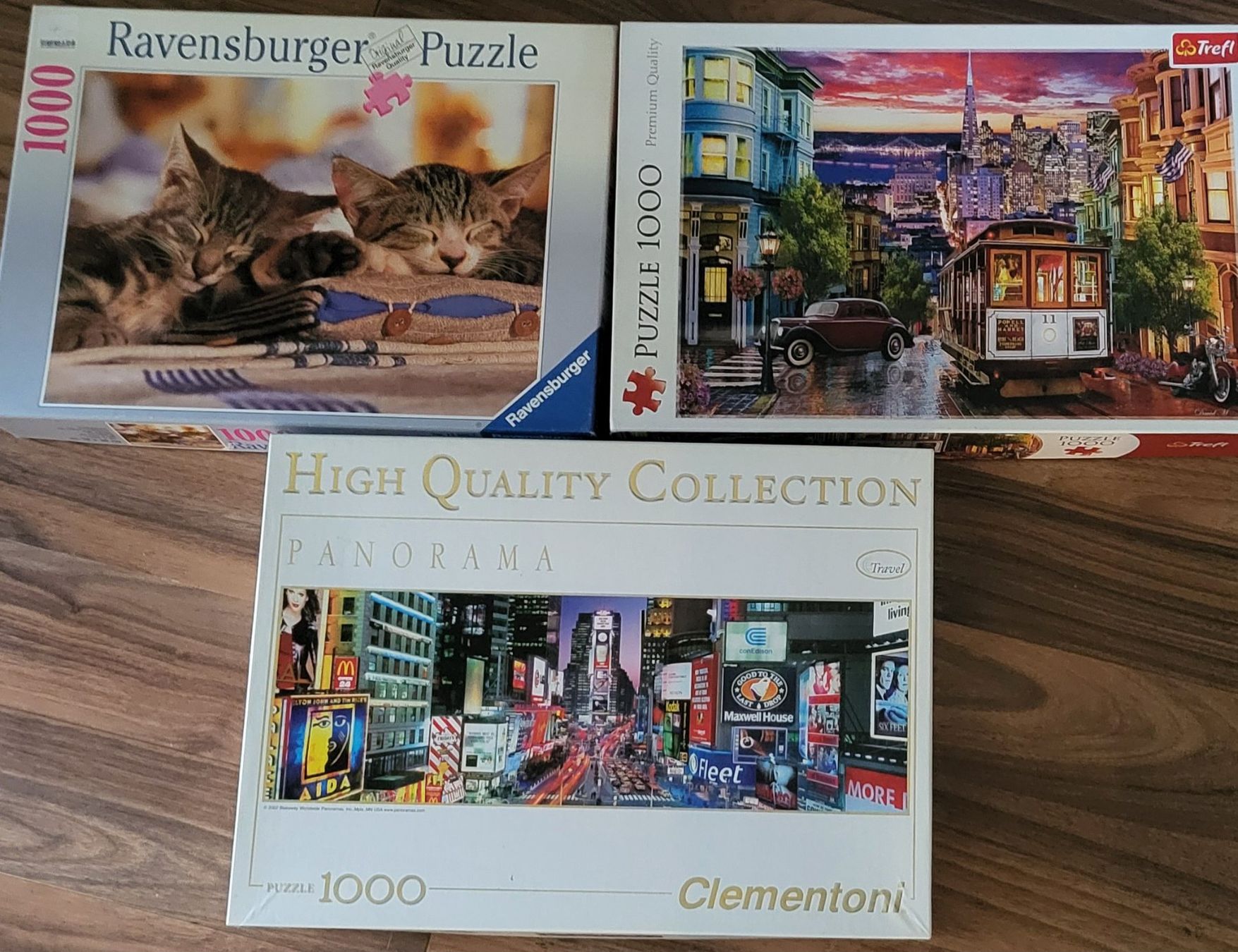 Puzzle: 3 Puzzles 1000 Teile – Usato da Zürich venduto da Denierz