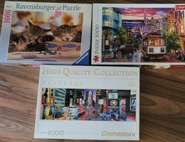 3 Puzzles 1000 Teile