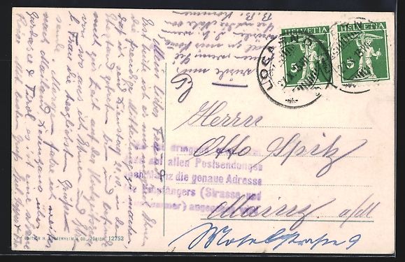 Cartoline postali: Morcote /Lago di Lugano, Panorama mit Ki – Usato da Berlin venduto da bartko-reher 1