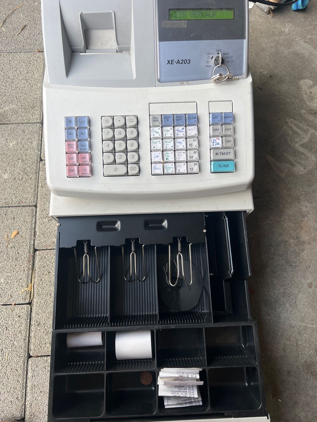 Sharp Kassen: Sharp xe-a203 Registrierkasse inkl. Ovp und BA – Gebraucht aus Egg b. Zürich von SwissTradingAgency 2