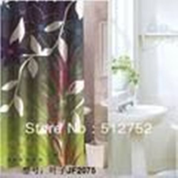 Vorhänge: Duschvorhang-MODERN-NEUE BLÄTTER 180X200 – Neu und originalverpackt aus Rupperswil von big-one-sale