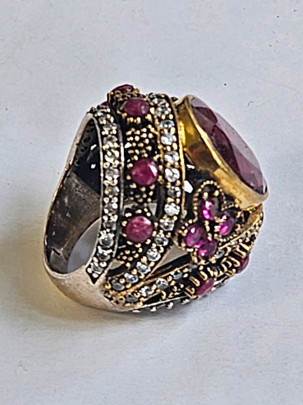 Ringe: Vintage Rubin Ring, 925er Silber – Neu (gemäss Beschreibung) aus Zürich von adriben 9