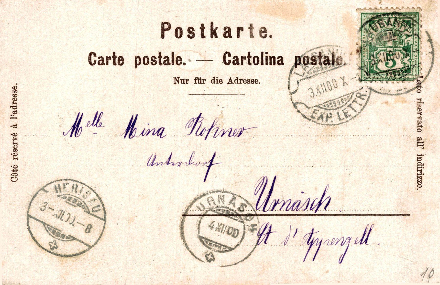 Cartes postales: Lausanne. Château – D'occasion à Bronschhofen par Astore 1