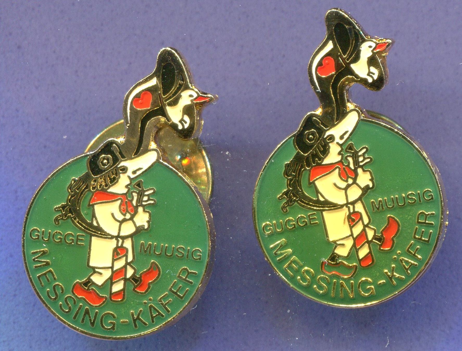 Plaquettes & Badges: 2 Pins  Guggemussig  MESSING-KÄFER – D'occasion à Winterthur par Sammleroase