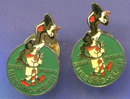 2 Pins  Guggemussig  MESSING-KÄFER