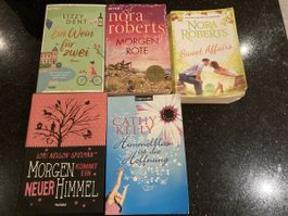 5 Roman Bücher Set Liebesromane gebraucht guter Zustand