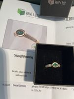 Smaragd damenring mit diamanten