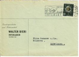 Brief, Walter Bieri Landesprodukte Interlaken 1943