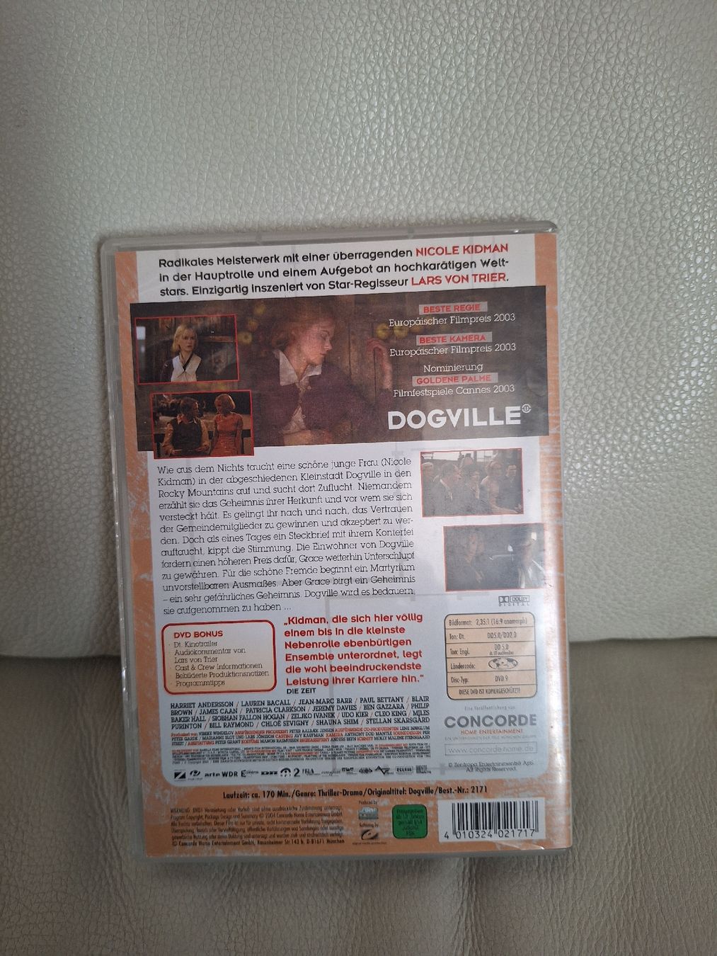 Tutti i DVDs: Dogville Lars Von Trier – Usato da Pfäffikon SZ venduto da TobyPeterson 1