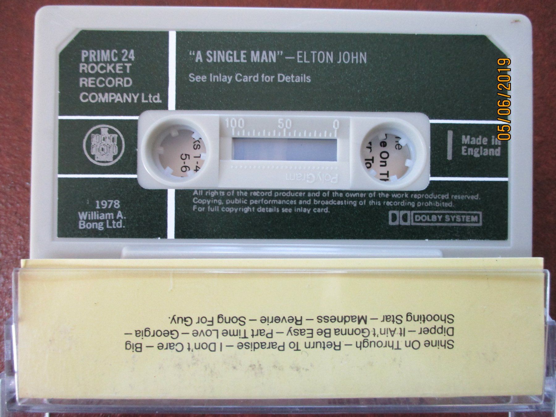 Musicassette: Elton John – A Single Man – Usato da Liestal venduto da Disc-Point 1
