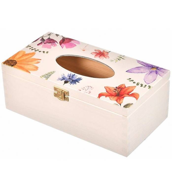 Altro in Decorazioni & Accessori: Holztaschentuchbox Mit Buntem Druck – Usato da Buchs Zh venduto da bar_7kk7