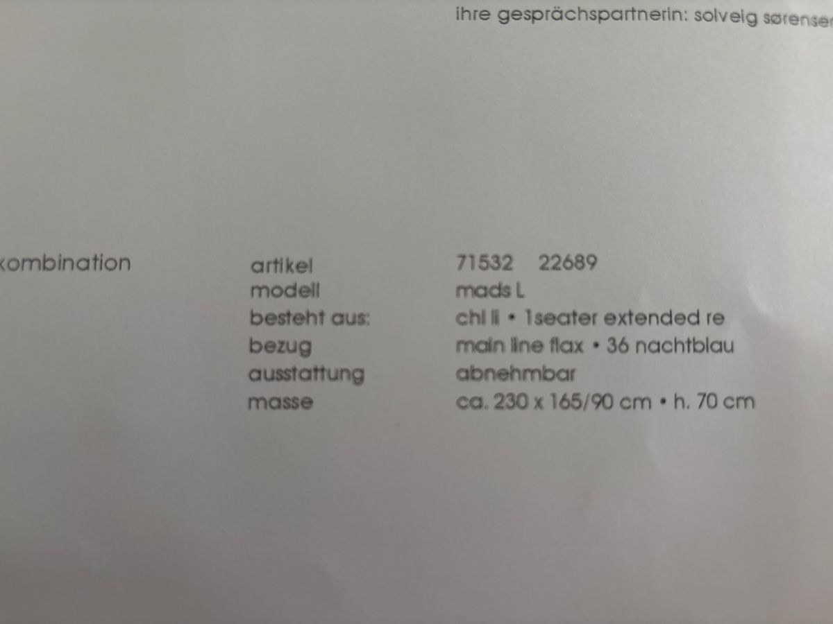 Divani: PROSTORIA Sofa mads L – Usato da Zürich venduto da Lynnlouise 7