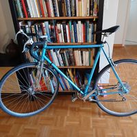 Vintage Stahlblau Marke Sursee
