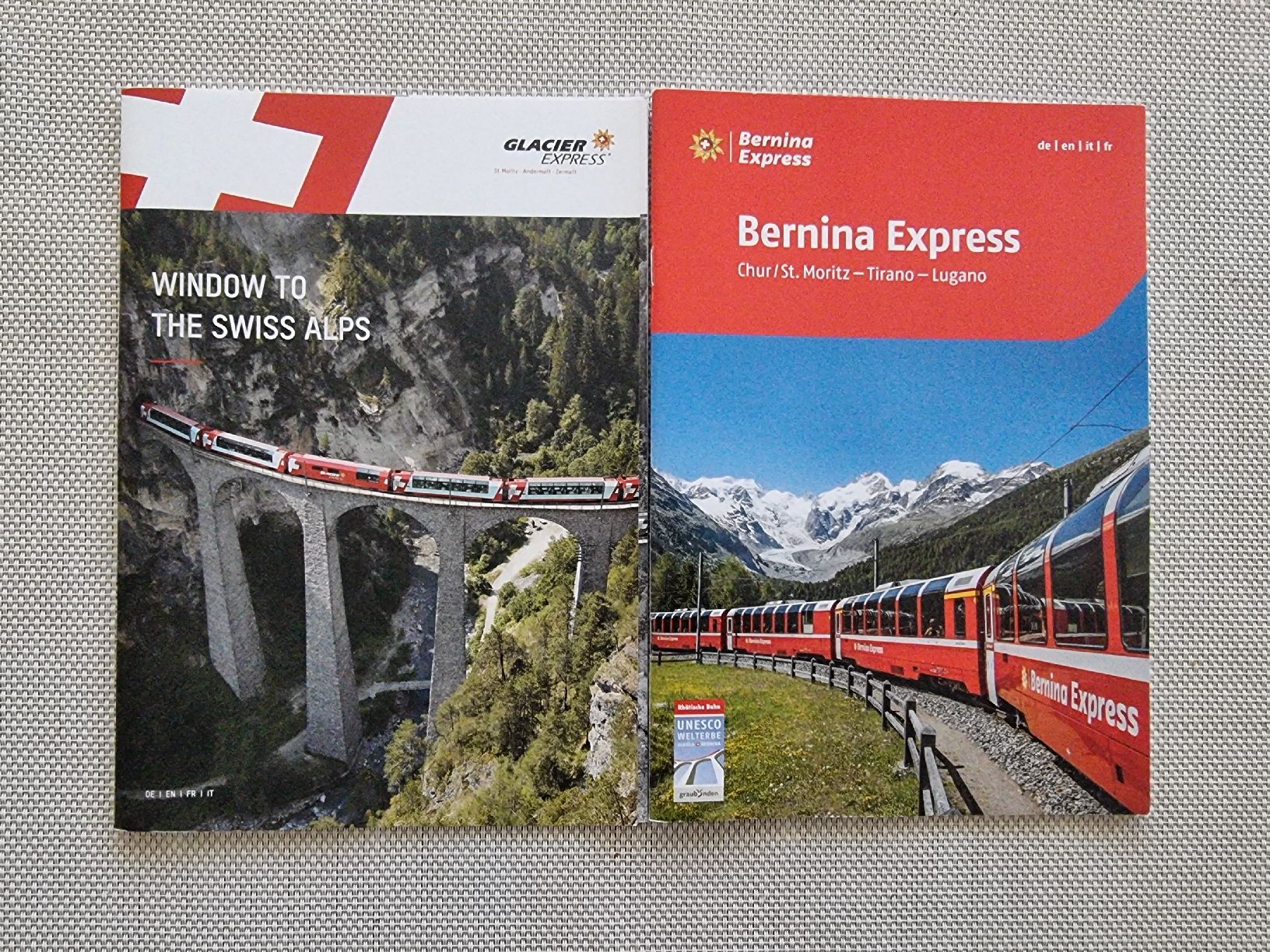 Riviste & Magazine: RhB Broschüren "Bernina Express" und "Glacier Express" – Nuovo (secondo la descrizione) da Zumikon venduto da chv_w96q