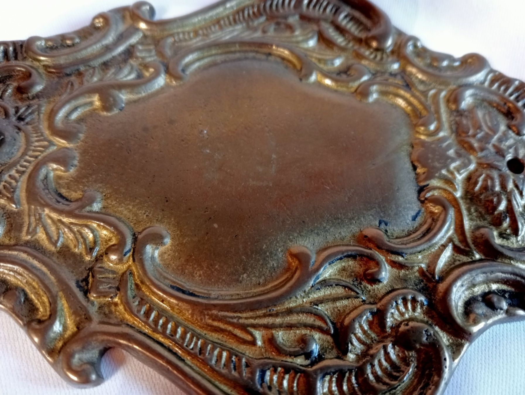 Portacandele: Antiker Wandkerzenhalter aus Messing oder Bronze 818 Gramm – Usato da Oberdorf BL venduto da Barocki888 5