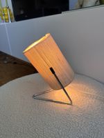 Vintage Chrom / Stofflampe / Tischleuchte