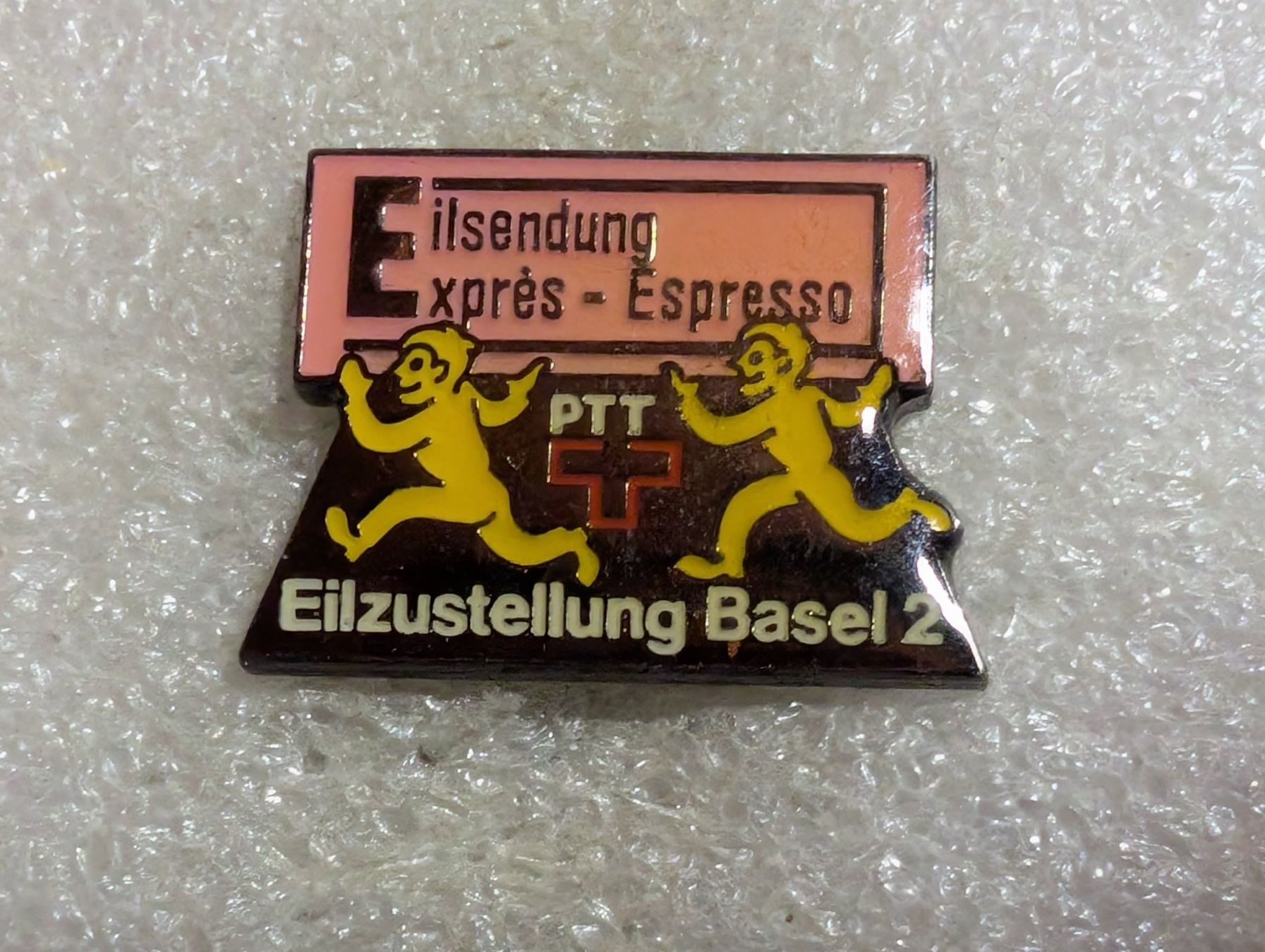 Placchette & Badge: Ansteckpin 243: PTT Eilzustellung Basel 2 – Usato da Oppligen venduto da Pin-Fall-Shop