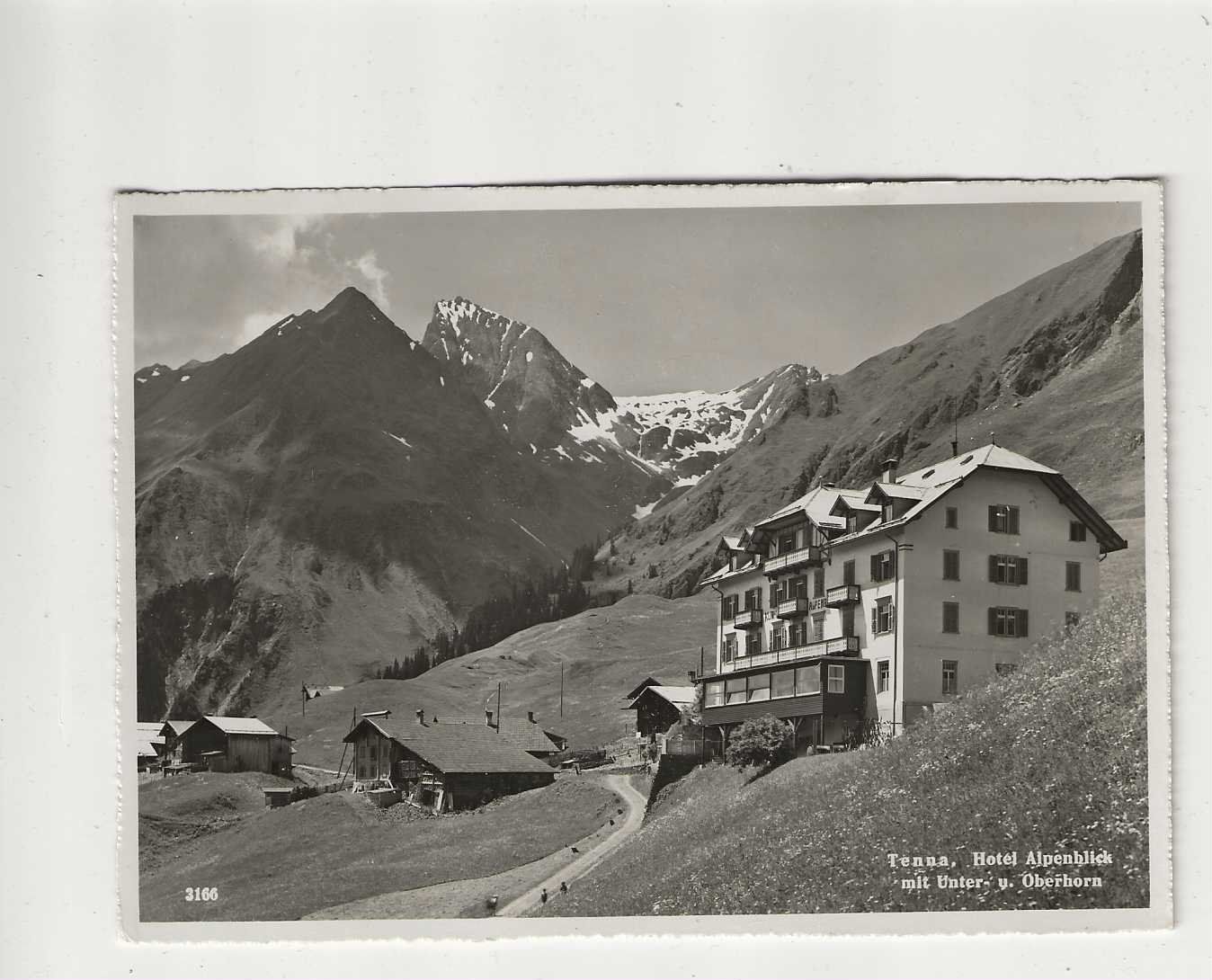 Ansichtskarten: Tenna, 1954 – Gebraucht aus Spiez von Niesen20