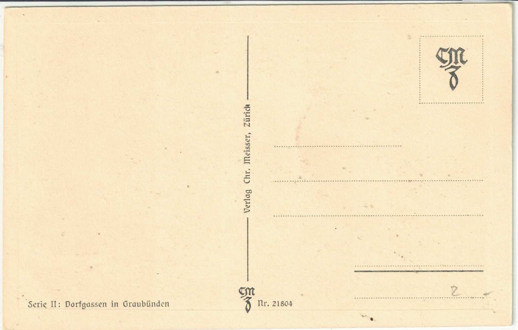 Cartoline postali: Dorfstrasse in Filisur – Usato da Ettingen venduto da Kartenplanet 1