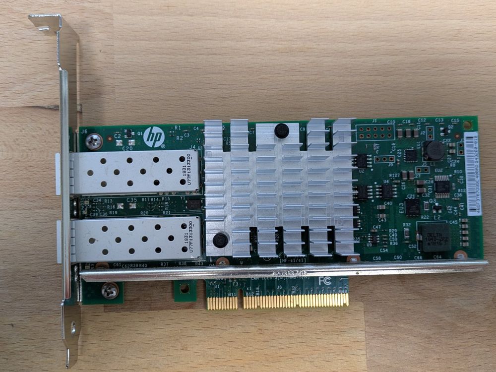 10 Gb SFP+ PCI-E Netzwerkkarte 2 Stück - Mit Kabel, Für PC/Server, Unterstützt Windows/Linux