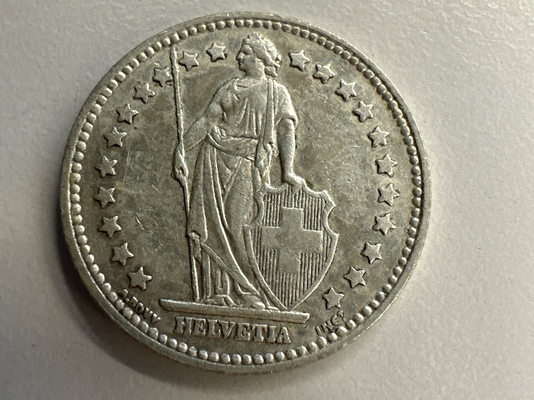 Tutti le monete: 1 Fr. Silber Schweiz 1955 ss+ – Usato da Herisau venduto da herau 1