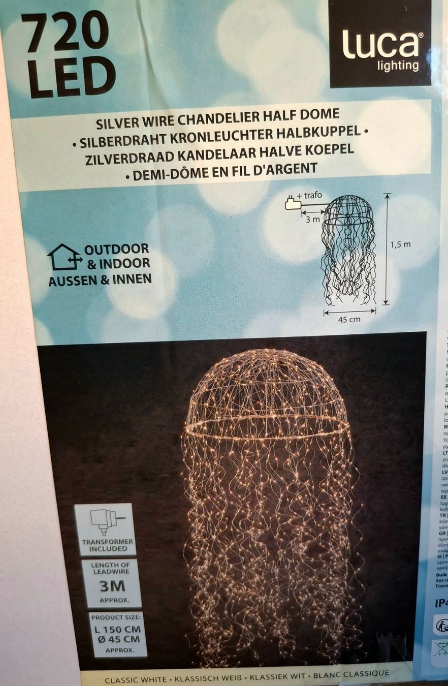 Ghirlande e barre luminose: Silberdraht Kronleuchter – Usato da Luzern venduto da creed79