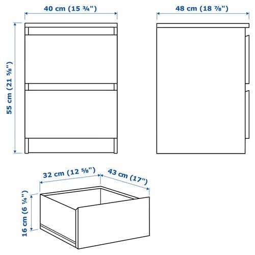 Ikea Tables de nuit: IKEA Malm nightstands with drawers – Neuf (Voir description) à Zürich par hbr_2rmz 1