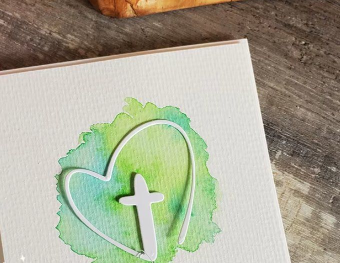 Sciablone: Neue Stanzschablone  Kreuz im Herz – Nuovo e nell'imballaggio originale da Effretikon venduto da wenuss 1