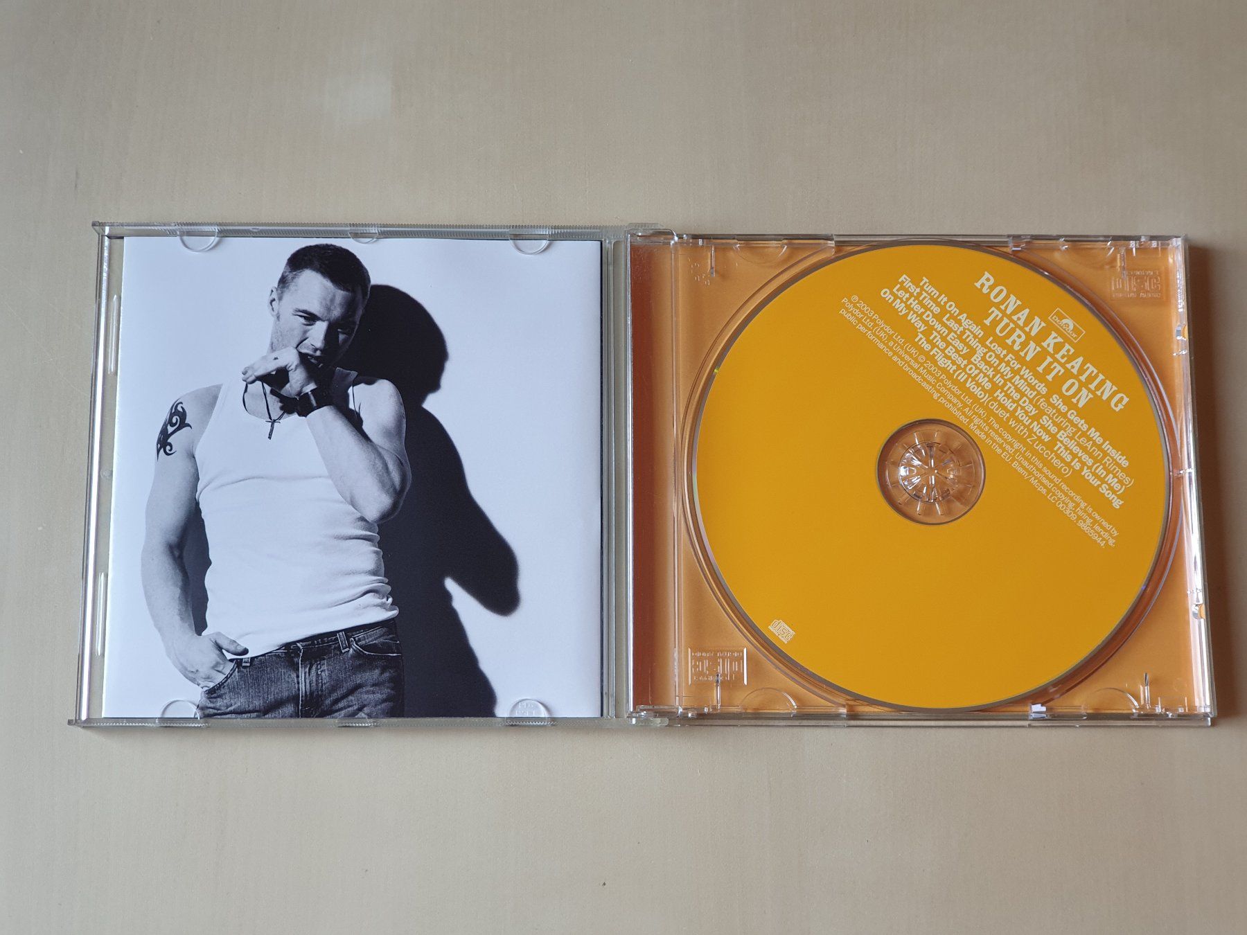 CD: Ronan keating Turn it on – Usato da Stansstad venduto da collectorsshop 2