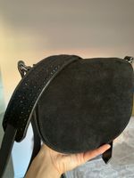 Borsa a tracolla ECCO nera, pelle e scamosciata