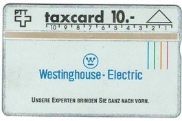 Taxcard 108E_43461 Westinghouse Electric Birsfelden 300 Ex