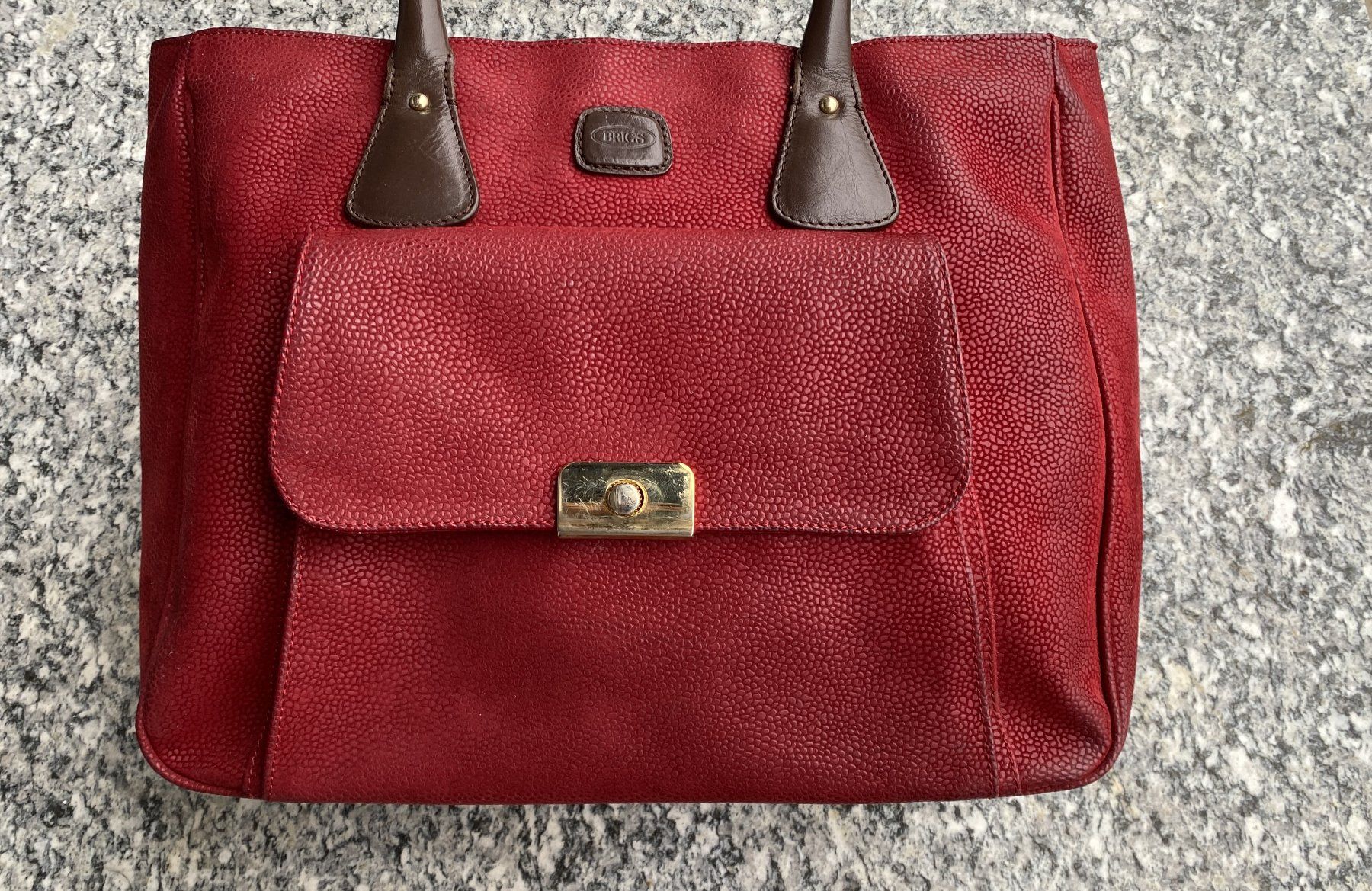 Brics Borse da donna: Tasche BRICS Leder rot Handtasche BRICS – Usato da Hünenberg venduto da Ecila