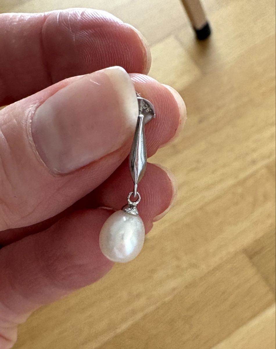 Orecchini pendenti & Orecchini a lobo: 925 Silber Ohrringe mit echten Süßwasserperlen – Nuovo (secondo la descrizione) da Agno venduto da hibikama 4