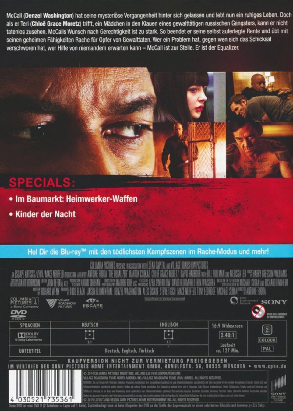 Tutti i DVDs: The Equalizer (Denzel Washington) – Usato da Brunnen venduto da Barfly5 1