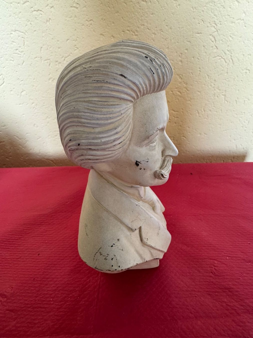 Figuren: Büste Johann Strauss Stein- oder Gips  beige, gebraucht – Gebraucht aus Neftenbach von Rose40 4