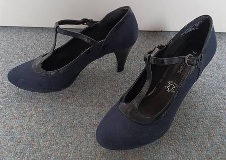 Bugatti, Pumps, Gr. 39, dunkelblau