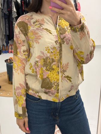 Masai Leichte Jacke mit BlumenmusterGr. M beige rosa Blouson