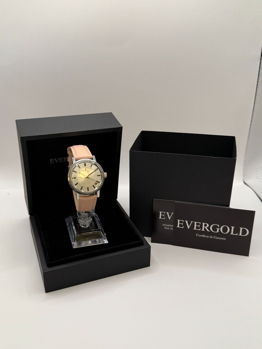 Zenith Orologi: Zenith Automatic Vintage acier cadran champagne – Usato da Bottens venduto da Evergold.ch 2