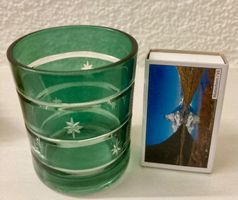 Ueberfang-Glas Becher, Römerglas geschliffen, Taufglas ???